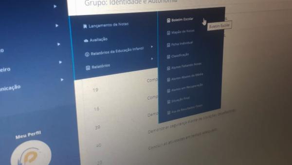 Relatórios do Menu Notas