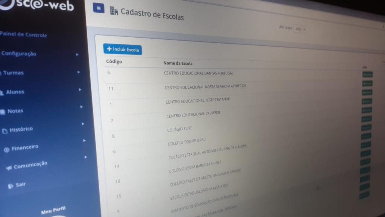 Cadastro de Escolas