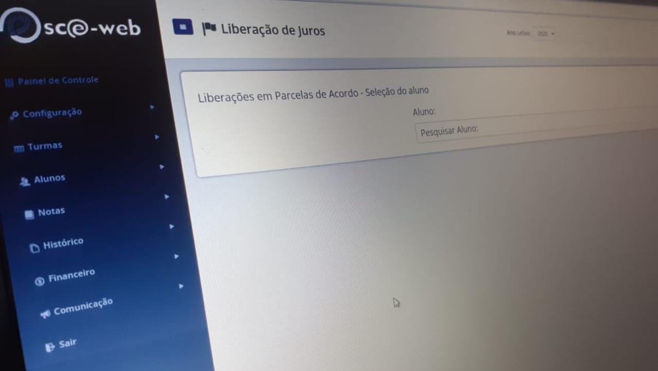 Liberação de Juros em Parcelas de Acordo