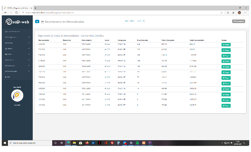 SCEWeb - Sistema De Controle Escolar Na Web